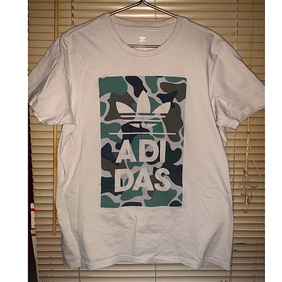 adidas Other - Adidas double sided graphic T-shirt camouflage size L